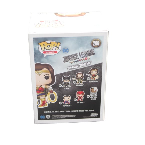 Funko Pop DC Justice League Movie Wonder Woman Toy Vinyl Figure # 206 - Picture 7 of 10